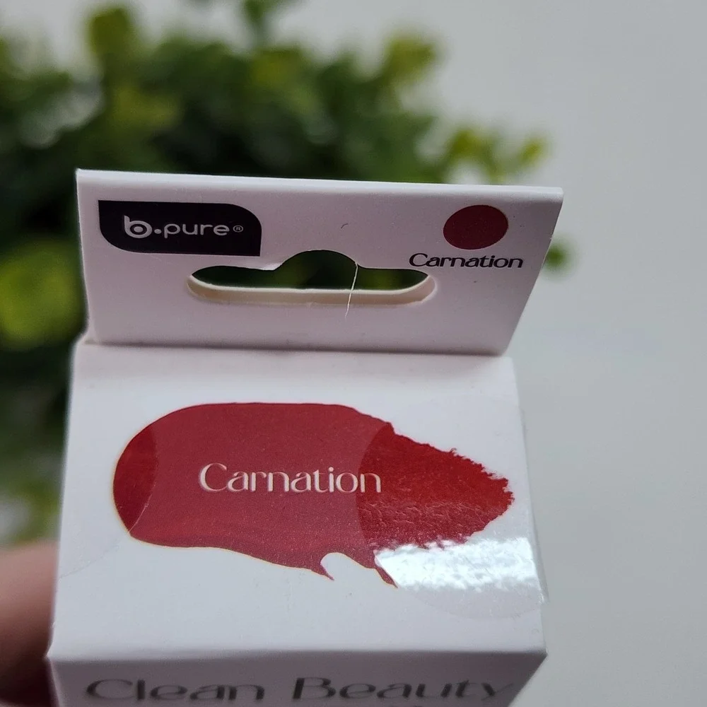 B-Pure Clean Beauty Lip Jelly, Vegan Cruelty Free Lip Gloss - Carnation